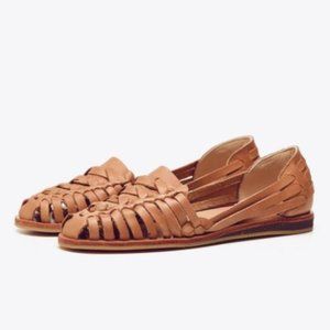 Nisolo Ecuador Huarache Sandal in Almond